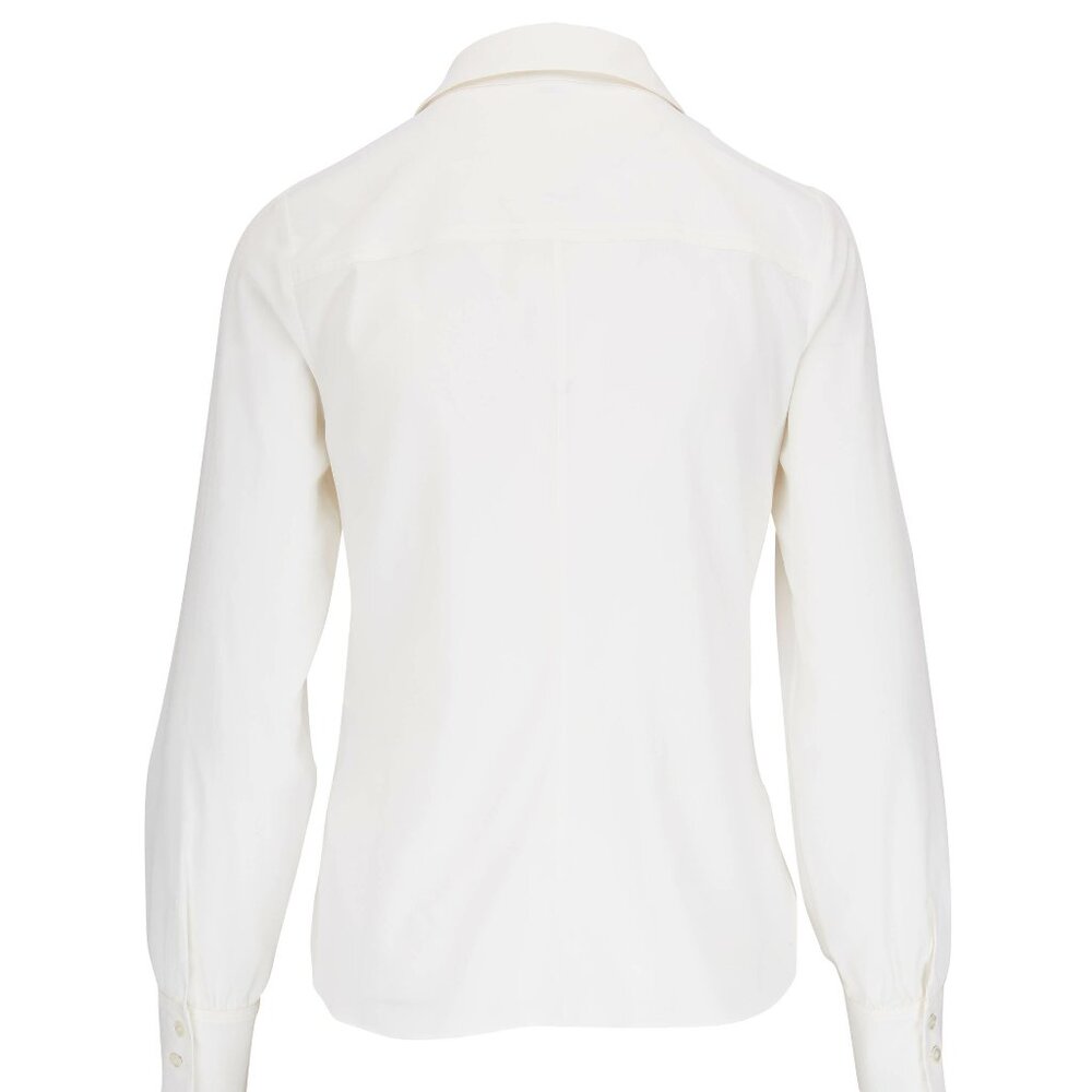 Dorothee Schumacher Modern Flow Blouse Womens White US Sz 10 NWT $480 - Picture 10 of 14